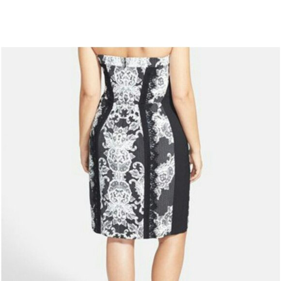 City Chic Lace Affair Strapless Dress. New Without Tags - Picture 2 of 6